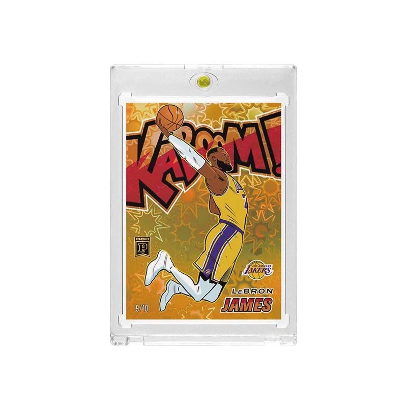 Lakers LeBron James Kaboom Style Fan Art Card with Display Case