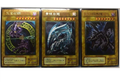 Yu-Gi-Oh Traditional Chinese 3-Card Set: Dark Magician, Blue-Eyes White Dragon, Red-Eyes Black Dragon, Classic Anime Monster Holo Cards Collection